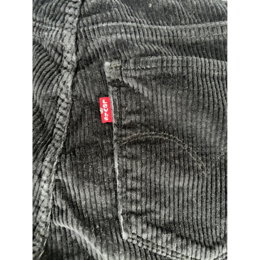 Levi's Black Corduroy Pants Mens 31x30 Slim Fit Stretch 5 Pocket Casual - Picture 11 of 14